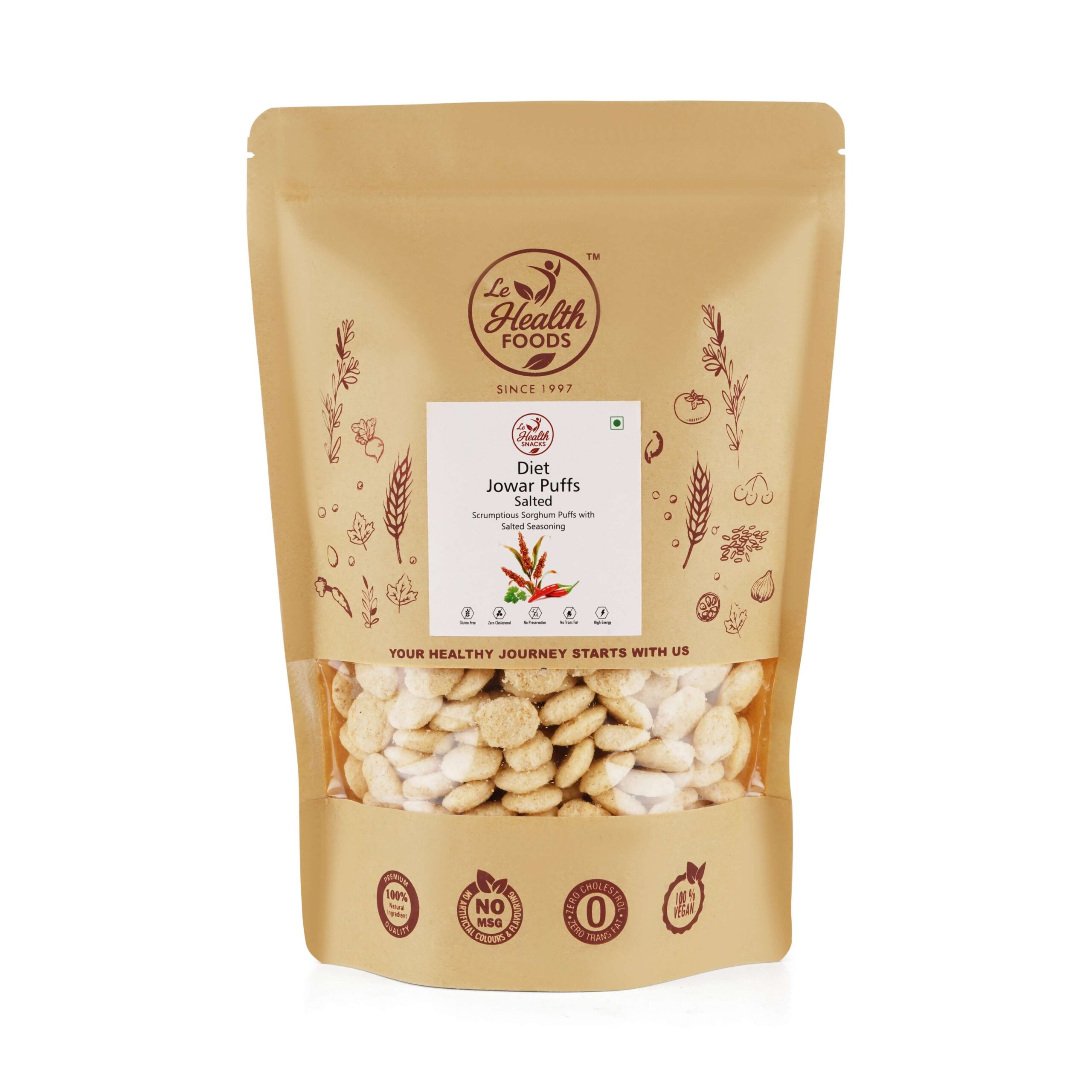 Diet Jowar Puffs Salted_1 Diet Salted Jawari Puff | 150g - Image 2