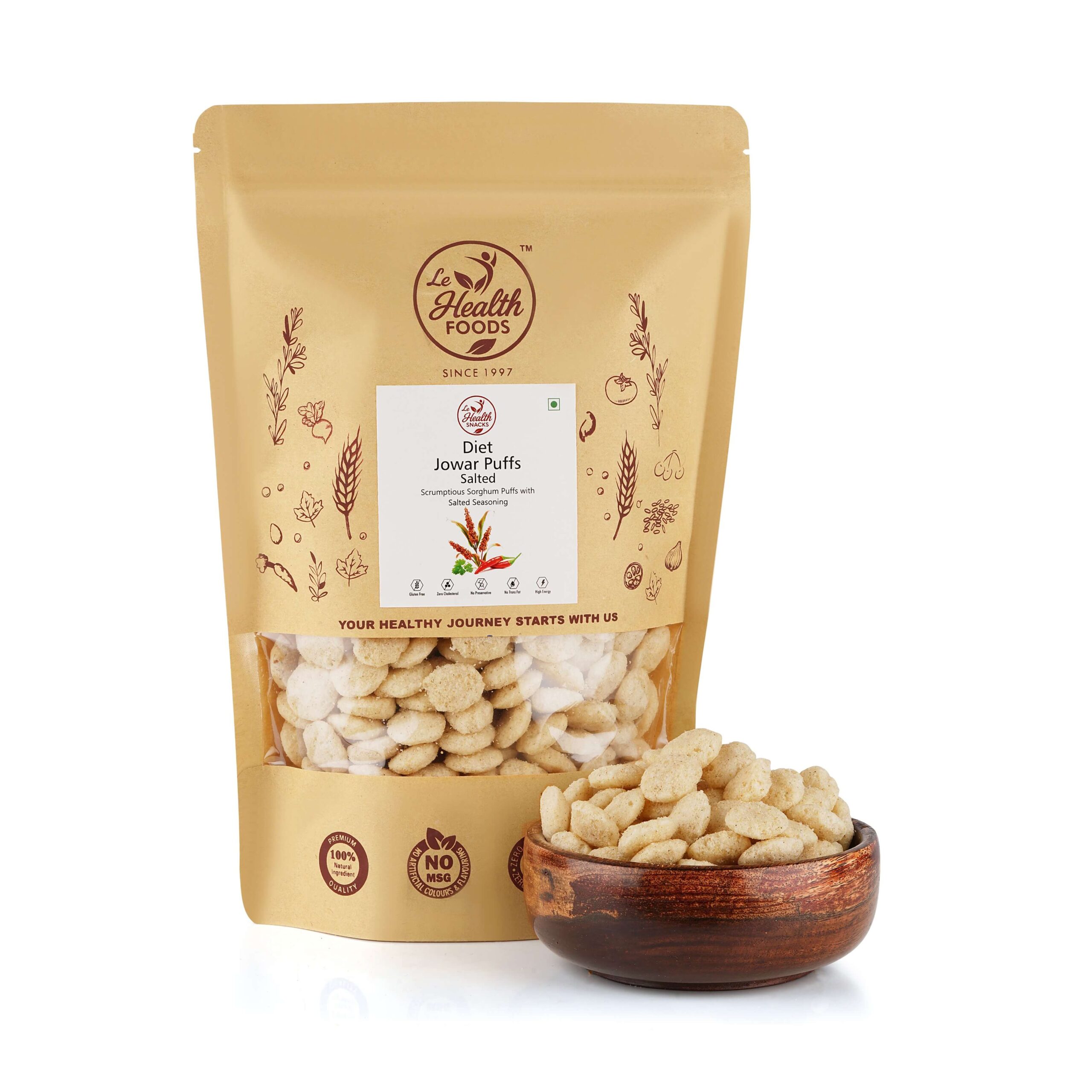 Diet Jowar Puffs Salted_2 Diet Salted Jawari Puff | 150g