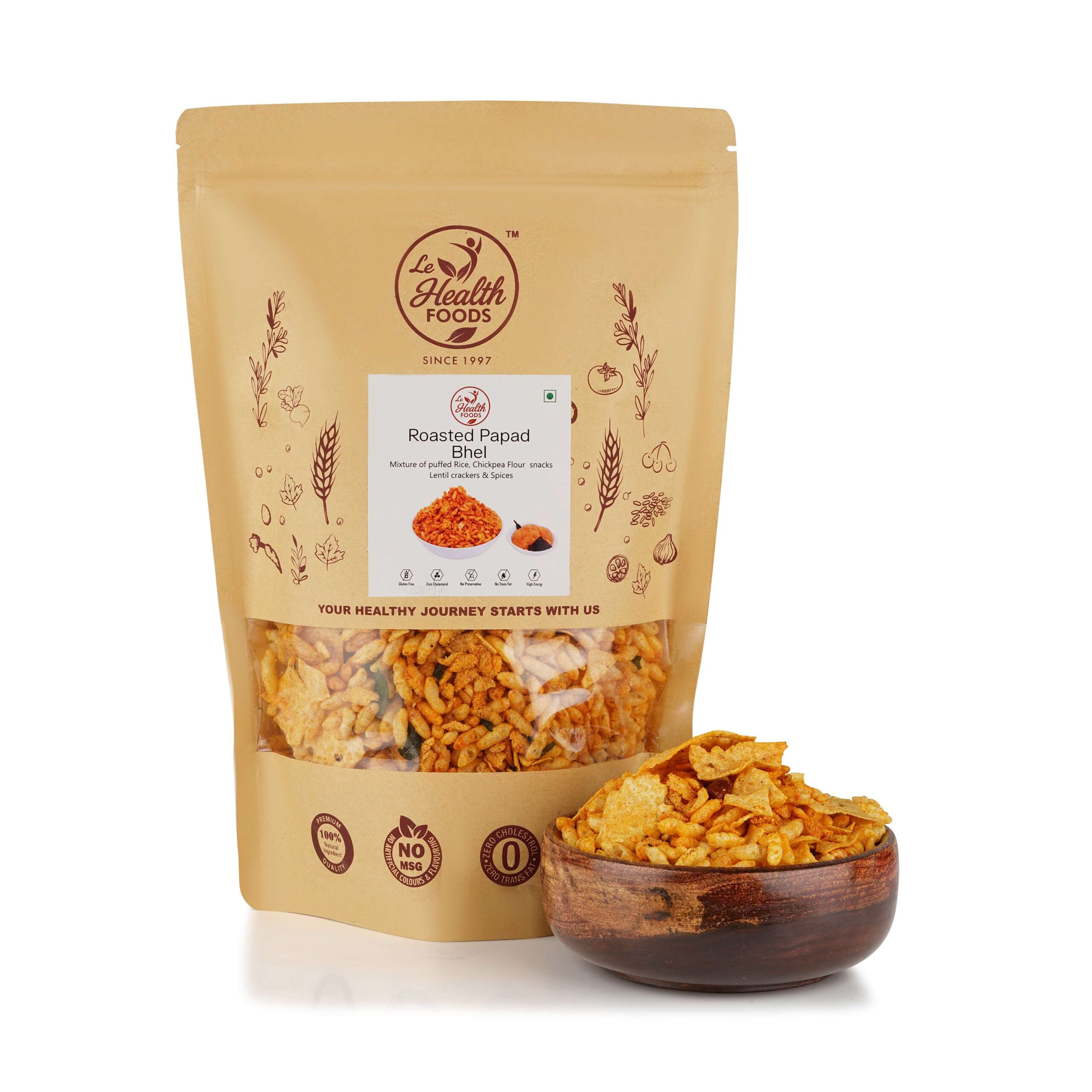 roasted papad bhel 1 roasted papad bhel 1